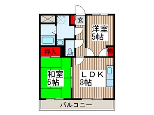 グレイストーエイ【3階】の間取り
