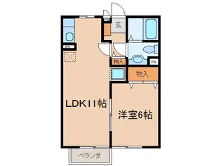 Floral garden Ushiku minami F棟【2階】の間取り