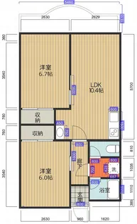 ミンクスマンション壱番館【4階】の間取り