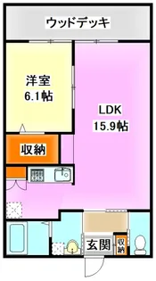 スプリト伊田【2階】の間取り