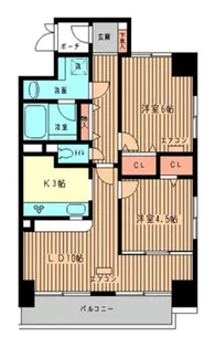 シェソワ恵比寿【9階】の間取り