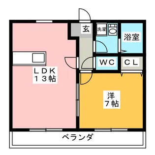 シークレフ【2階】の間取り