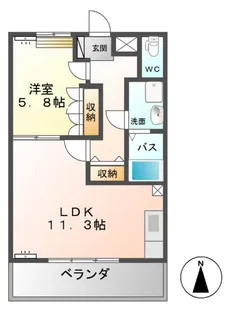 グランドコート【1階】の間取り