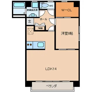 サンハイツ神明【3階】の間取り