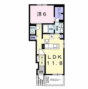 ヴィラ グランデ B【1階】の間取り