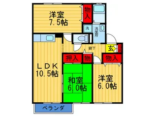 ARCADIA元町【1階】の間取り