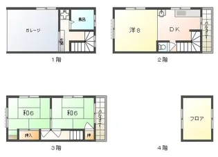 大阪府四條畷市中野1【一戸建】の間取り