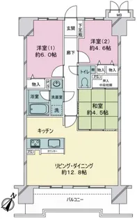 ダイア・パレスステーションプラザ新岐阜【3階】の間取り
