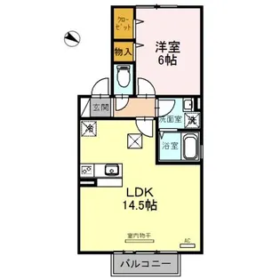 兵庫県三木市緑が丘町西1【アパート】の間取り