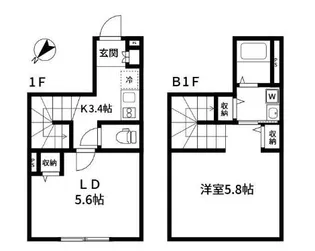 River Residence用賀【1階】の間取り