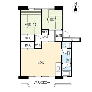 UR所沢パークタウン駅前通り【5階】の間取り
