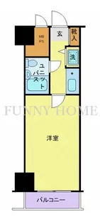 ルイシャトレ恵比寿【5階】の間取り