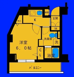 リヴシティ横濱インサイト【4階】の間取り