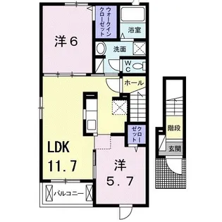 香川県高松市小村町【アパート】の間取り