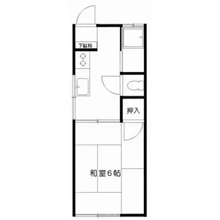 前川ハイツ【1階】の間取り