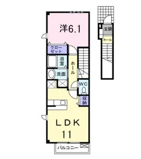 エンジェル A【2階】の間取り