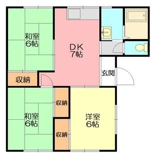 ロイヤルパレスEHARA【1階】の間取り