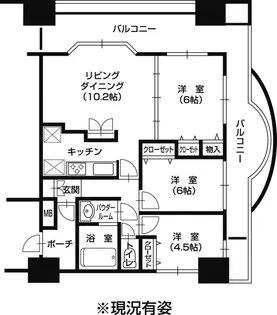ロイヤル・パレ・ソレイユいわき駅前【13階】の間取り