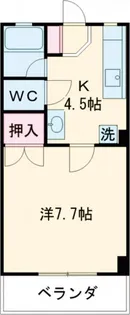 1Kの間取り画像