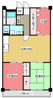 わらび住宅【7階】の間取り