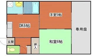 ブランミュール【1階】の間取り