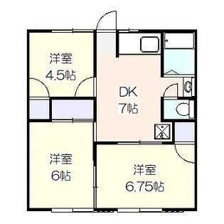 平成ハイツ【1階】の間取り