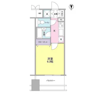 プロスペクト・グラーサ広尾【3階】の間取り