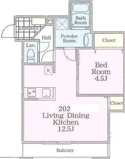 エクレール松が枝【2階】の間取り