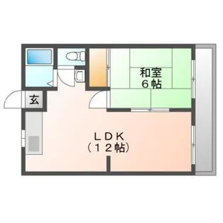岡山県岡山市中区雄町【アパート】の間取り