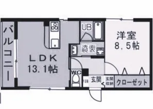 ペル・マアト【1階】の間取り