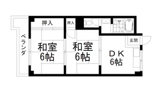 シャトー葛野【3階】の間取り