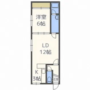 ウエストイン【3階】の間取り