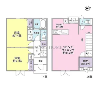 東京都杉並区浜田山4【一戸建】の間取り