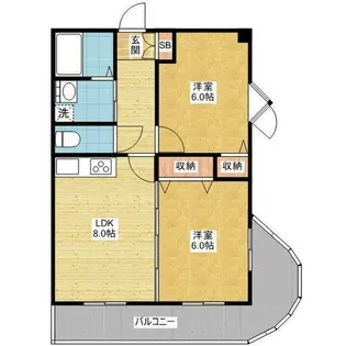 ドゥ・エトワール【6階】の間取り