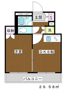 Lis Blanc de 高島平(リブランド高島平)【1階】の間取り
