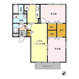 D-ROOM グランサリックス C101【1階】の間取り