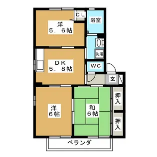 ヴァリュージュ ハイム C【2階】の間取り