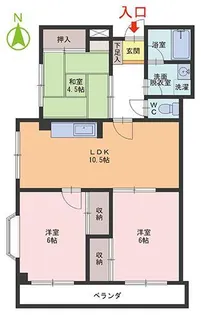 アーバン松本【2階】の間取り