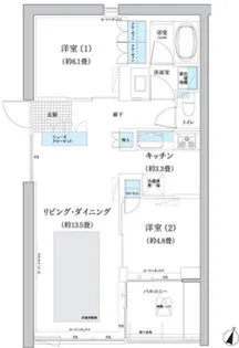 ガーデニエール砧 WEST【3階】の間取り