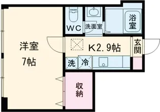 ルセーレ西早稲田【1階】の間取り