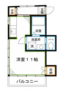 和か水マンション【3階】の間取り