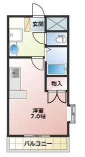 クィーンズコート【4階】の間取り