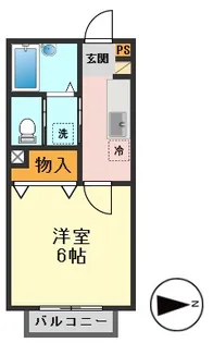 東京都江戸川区鹿骨2【アパート】の間取り