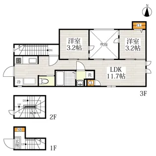 CB王子ルシエル【3階】の間取り