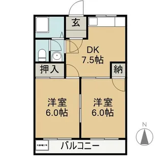 プレシャスビル【2階】の間取り