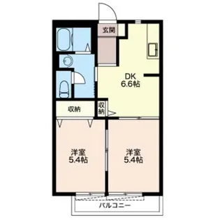 アビイロードD棟【1階】の間取り