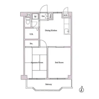 ガーデンヒルズ壱番館【3階】の間取り