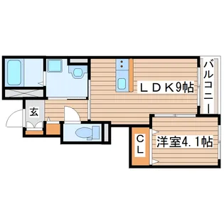 サニーコート上ノ台I【1階】の間取り