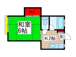 コーポ清美【2階】の間取り
