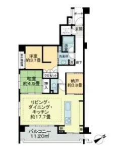 アルソレア馬事公苑【1階】の間取り